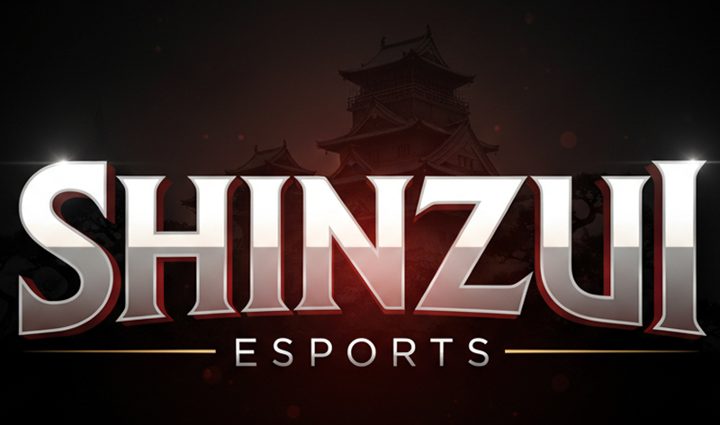 Shinzui Esports logo in front of a castle